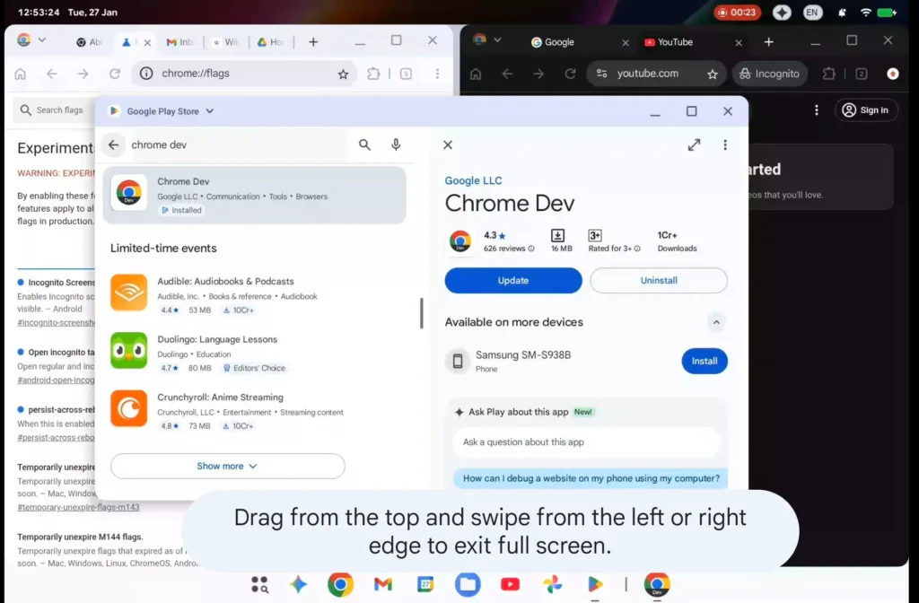 AluminiumOS first Look